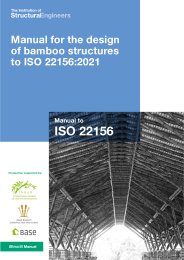 Manual for the design of bamboo structures to ISO 22156:2021