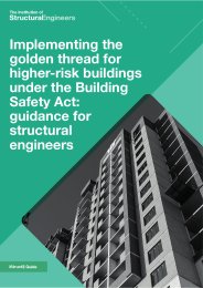 Implementing the golden thread for higher-risk buildings under the Building Safety Act: guidance for structural engineers