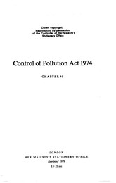 Control of Pollution Act 1974