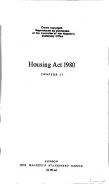 why was the housing act 1980 introduced