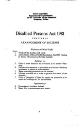 Disabled Persons Act 1981