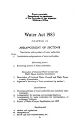 Water Act 1983