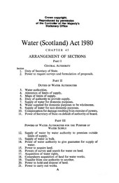 Water (Scotland) Act 1980
