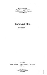 Food Act 1984