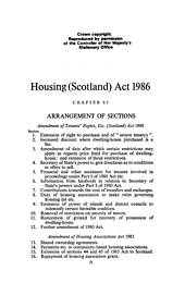 Housing (Scotland) Act 1986
