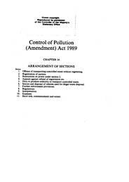 Control of Pollution (Amendment) Act 1989