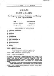 Dangerous Substances (Notification and Marking of Sites) Regulations 1990