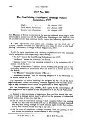 Coal-Mining (Subsidence) (Damage Notice) Regulations 1957