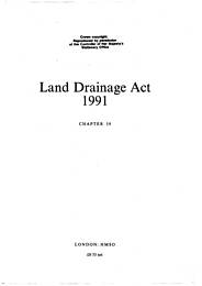 Land Drainage Act 1991