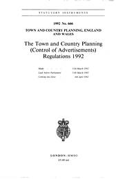 Town and Country Planning (Control of Advertisements) Regulations 1992