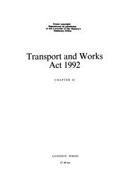 Transport and Works Act 1992