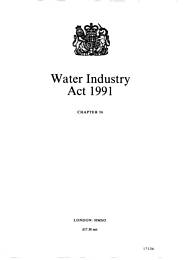 Water Industry Act 1991