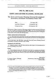 Town and Country Planning (General Development Procedure) (Scotland) Amendment Order 1992 (S.212)