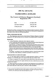 Control of Pollution (Registers) (Scotland) Regulations 1993 (S.172)