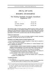 Building Standards (Scotland) Amendment Regulations 1993 (S.191)