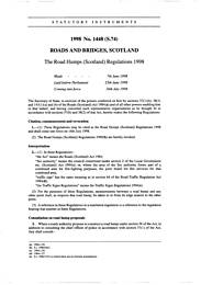 Road Humps (Scotland) Regulations 1998. (S.74)