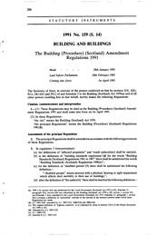Building (Procedure) (Scotland) Amendment Regulations 1991 (S.14)
