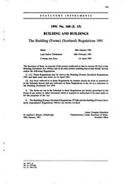 Building (Forms) (Scotland) Regulations 1991 (S.15)