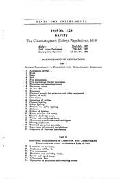 Cinematograph (Safety) Regulations 1955