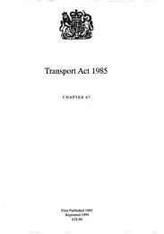 Transport Act 1985