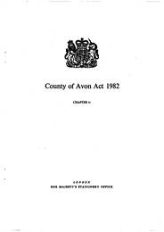 County of Avon Act 1982. Ch iv