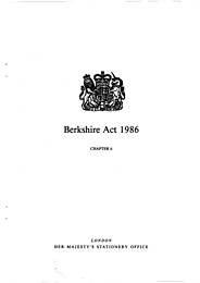 Berkshire Act 1986. Ch ii