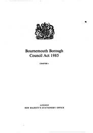 Bournemouth Borough Council Act 1985. Ch v
