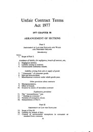 Unfair Contract Terms Act 1977