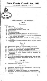 Essex County Council Act 1952. Ch i