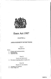 Essex Act 1987. Ch xx