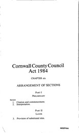 Cornwall County Council 1984. Ch xix