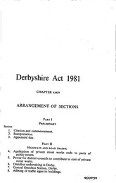 Derbyshire Act 1981. Ch xxxiv