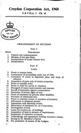 Croydon Corporation Act 1960. Ch xl