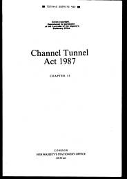 Channel Tunnel Act 1987