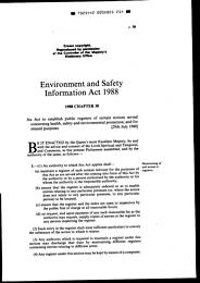 Environment and Safety Information Act 1988