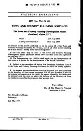 Town and Country Planning (Development Plans) (Scotland) Order 1977. (S.60)