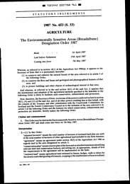 Environmentally Sensitive Areas (Breadalbane) Designation Order 1987