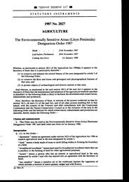 Environmentally Sensitive Areas (Lleyn Peninsula) Designation Order 1987