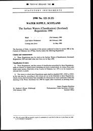 Surface Water (Classification) (Scotland) Regulations 1990 (S.13)
