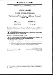 Controlled Waters (Lochs and Ponds) (Scotland) Order 1990 (S.12)