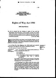 Rights of Way Act 1990
