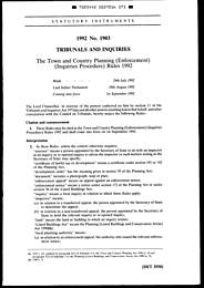 Town and Country Planning (Enforcement) (Inquiries Procedure) Rules 1992