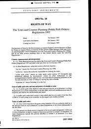 Town and Country Planning (Public Path Orders) Regulations 1993