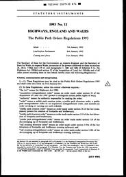 Public Path Orders Regulations 1993