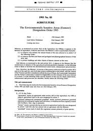 Environmentally Sensitive Areas (Exmoor) Designation Order 1993
