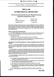 Environmental Protection (Waste Recycling Payments) Regulations 1992