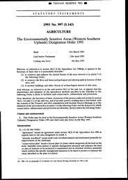 Environmentally Sensitive Areas (Western Southern Uplands) Designation Order 1993
