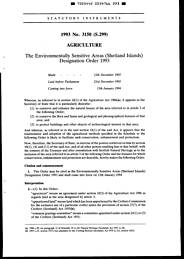 Environmentally Sensitive Areas (Shetland Islands) Designation Order 1993
