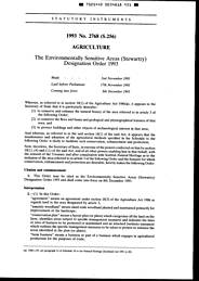 Environmentally Sensitive Areas (Stewartry) Designation Order 1993