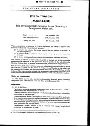 Environmentally Sensitive Areas (Stewartry) Designation Order 1993